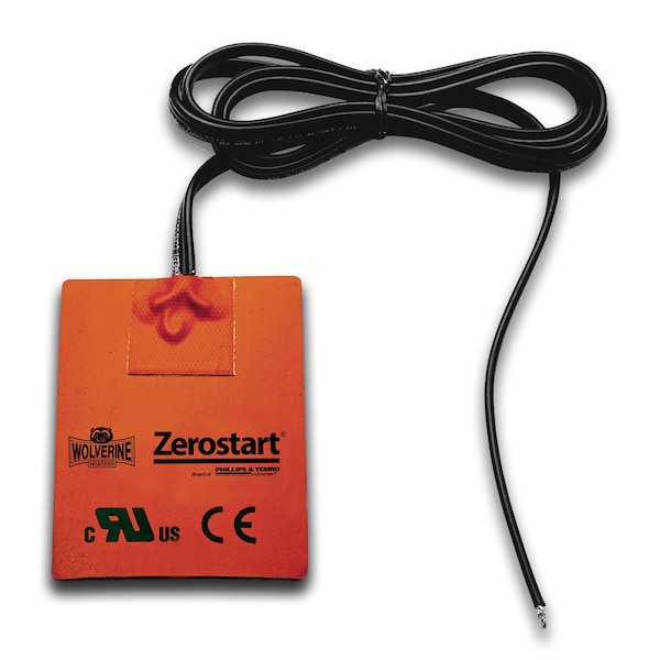 Silicone Pad, Adhesive - 250W, 220V, 1.1A - 3-1/2in. 9 Cm X 4-1/4in. 11 Cm